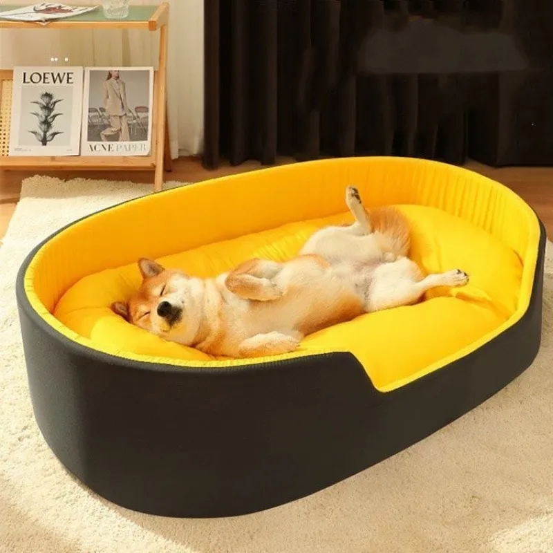 Cama acogedora personalizada de fábrica mayorista de suministros para mascotas, nido de gato de felpa cómoda