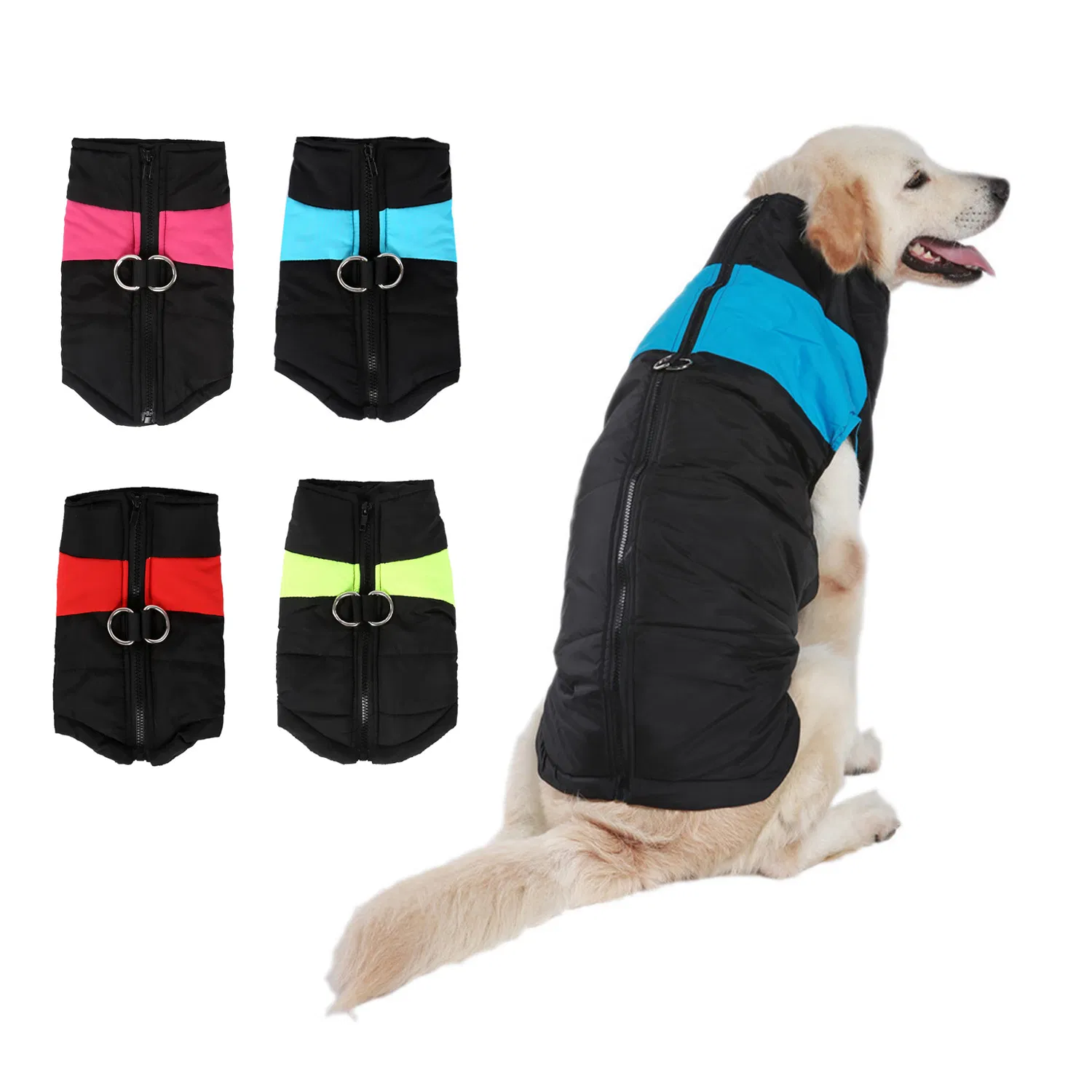 Abrigo de perro de invierno cálido impermeable ropa para clima frío ropa de algodón para perros al aire libre