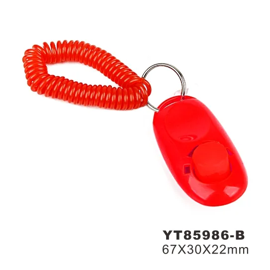 Entrenador de obediencia para perros con clicker y correa para la muñeca