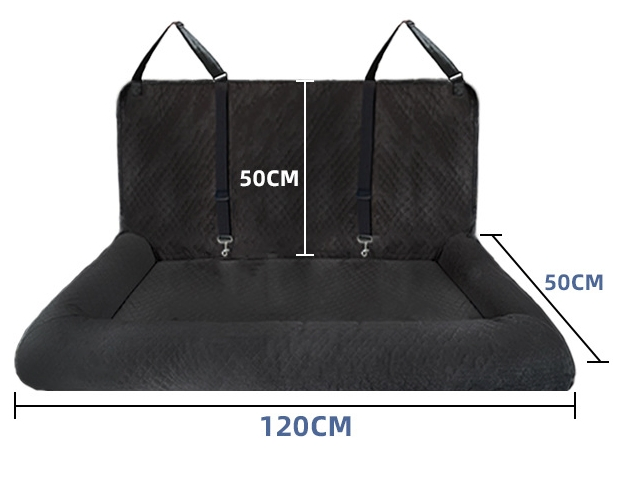 Cama para mascotas de lujo y cómoda, kennel para perros de coche de cuadros oversized