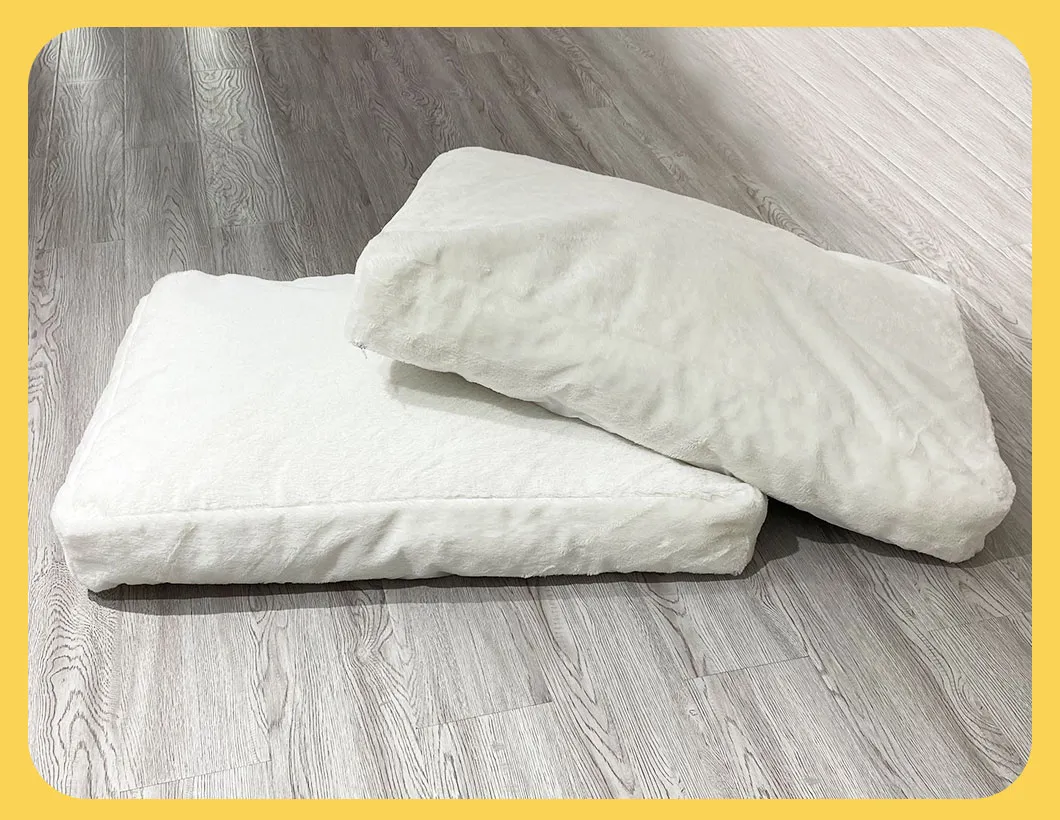 Tela de fieltro antideslizante no tejido cómoda para cama de perro y gato, relleno de fibras recicladas
