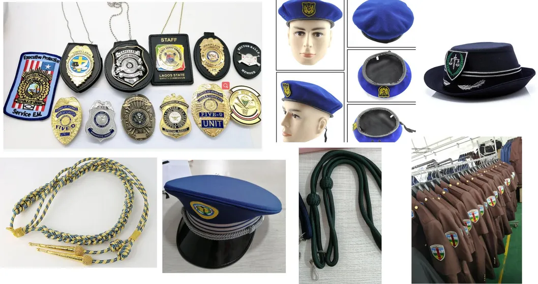 Otros suministros de insignias policiales