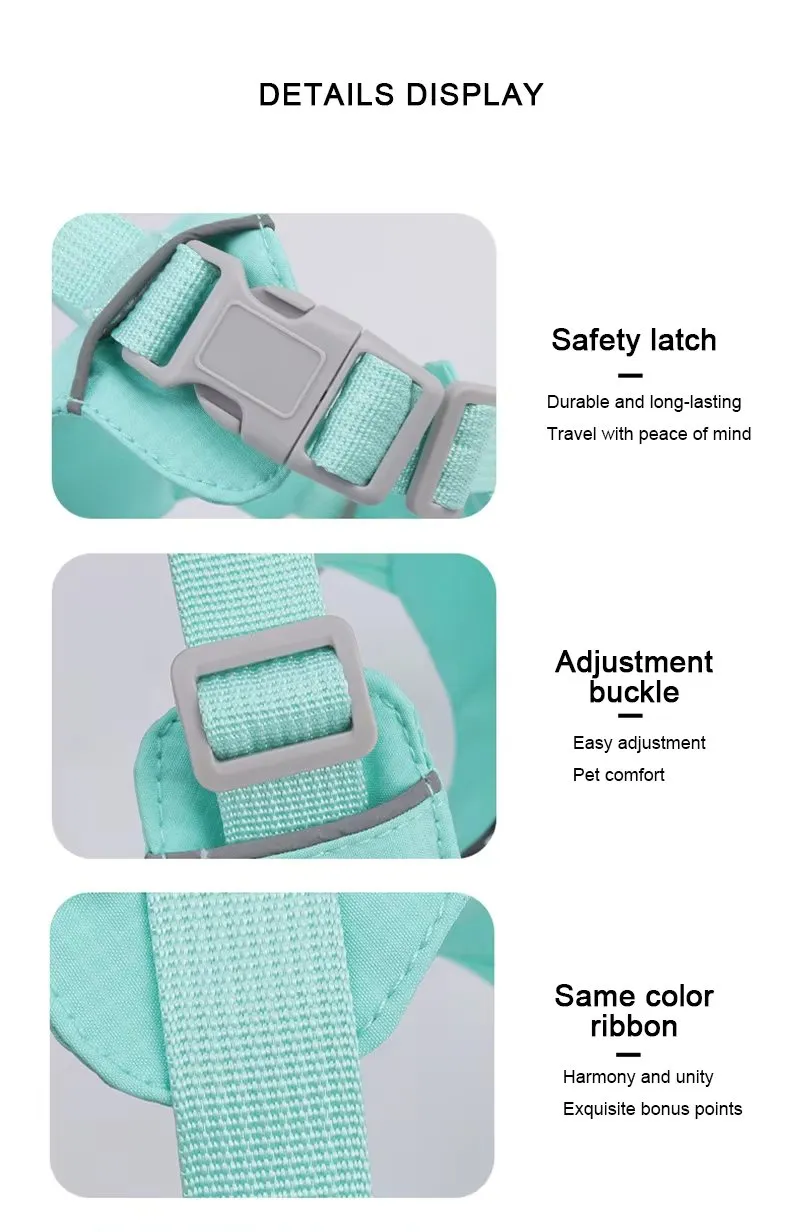Arnés para perro mascota, impermeable, transpirable, reflectante, de secado rápido, equipo ajustable y ligero