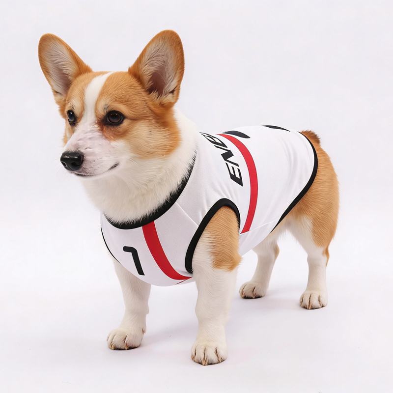 Equipo de fútbol para mascotas, chaleco para perros, ropa de verano, ropa para gatos, estilo ligero