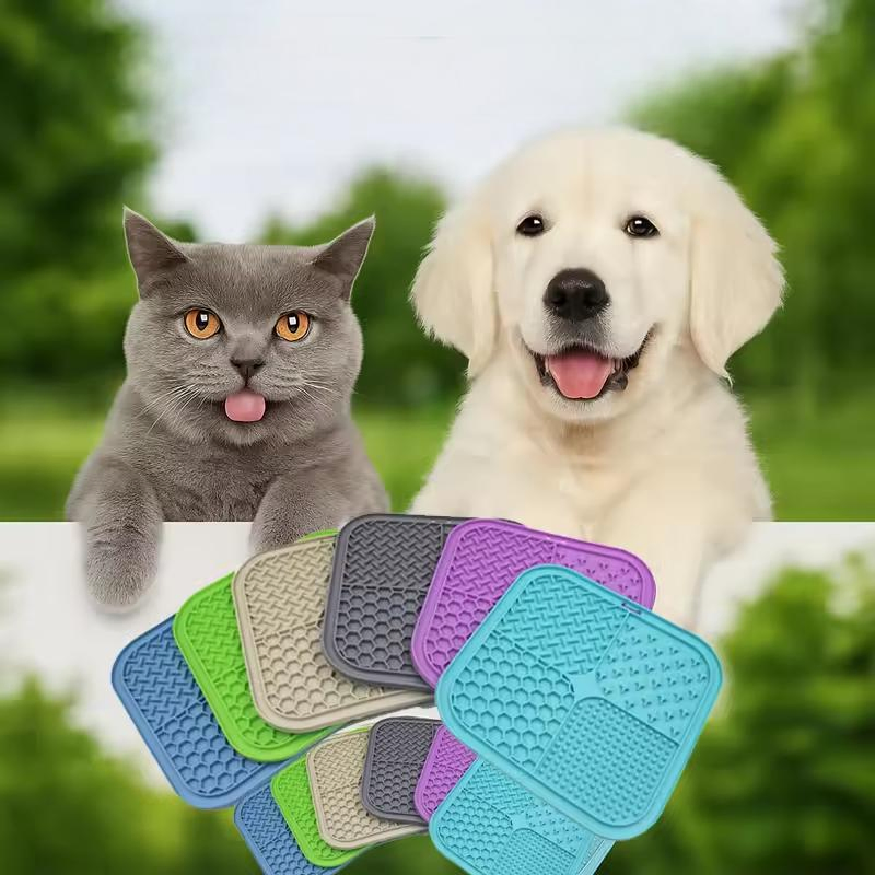 Cuenco de alimentación lento para perros de silicona con logo personalizado al por mayor, duradero, no tóxico, con ventosas, tapete para lamer, cuencos y comederos para mascotas