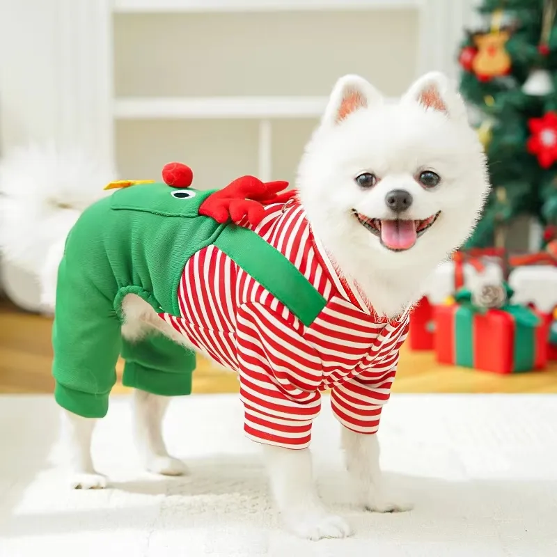Ropa para perros diseño de reno ecológico abrigos chaquetas poliéster lavado a mano existencias