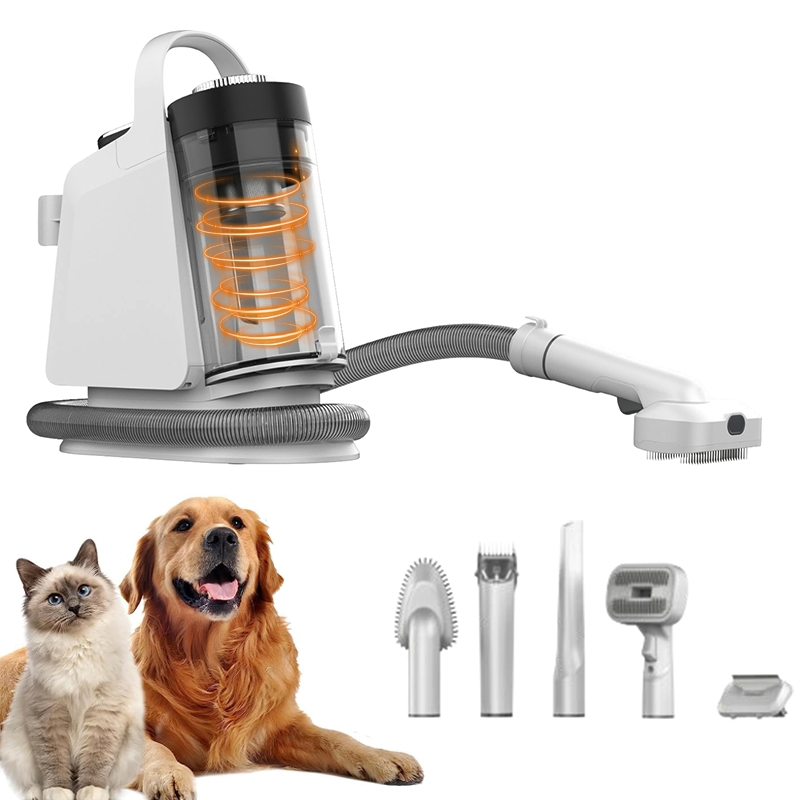 Herramienta de aseo para mascotas eléctrica silenciosa con clipper, cortador de uñas, amoladora y cepillo