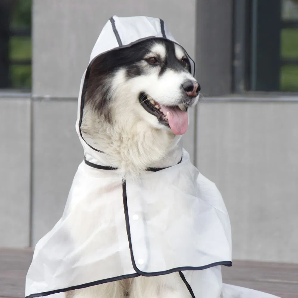 Suministros Personalizados Premium Gran Impermeable con Capucha Ropa para Perros Chubasquero Claro Productos para Mascotas