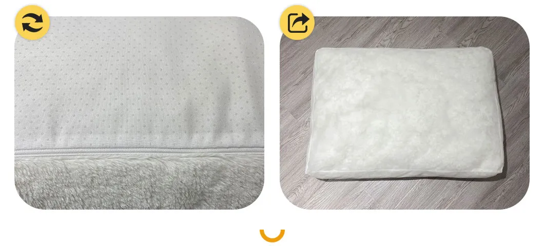 Tela de fieltro antideslizante no tejido cómoda para cama de perro y gato, relleno de fibras recicladas