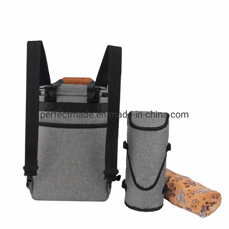 Bolsa de transporte portátil y transpirable para perros/gatos de aerolínea