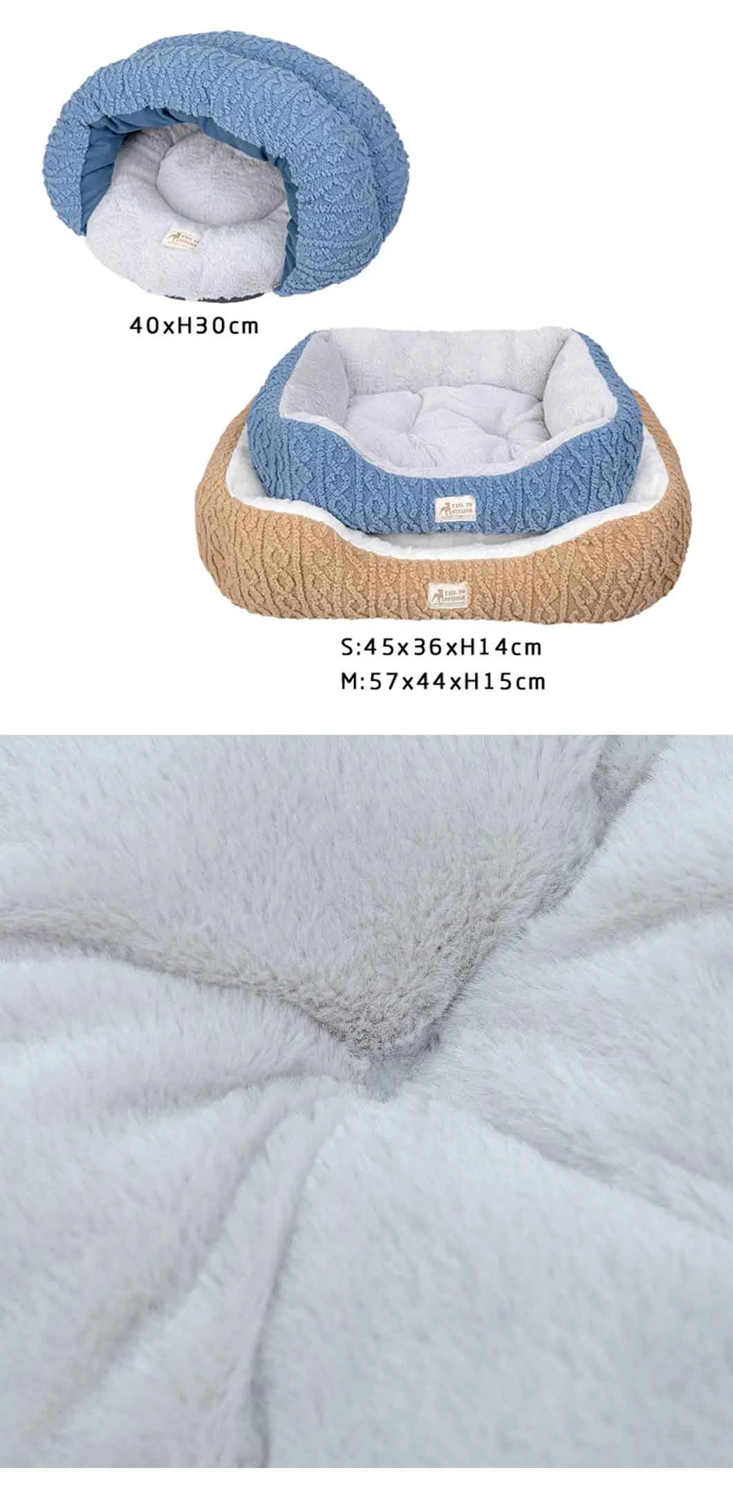 Diseño Cálido Acogedor Cómodo Alta Calidad Elegante Casa Cama para Perros y Gatos