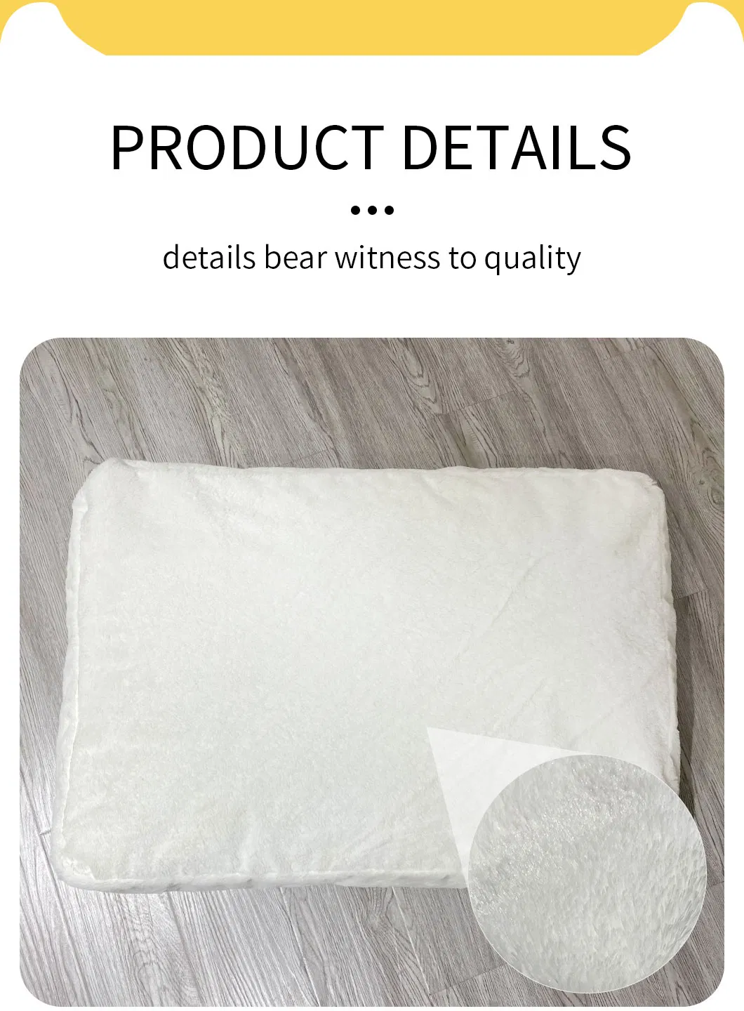 Tela de fieltro antideslizante no tejido cómoda para cama de perro y gato, relleno de fibras recicladas