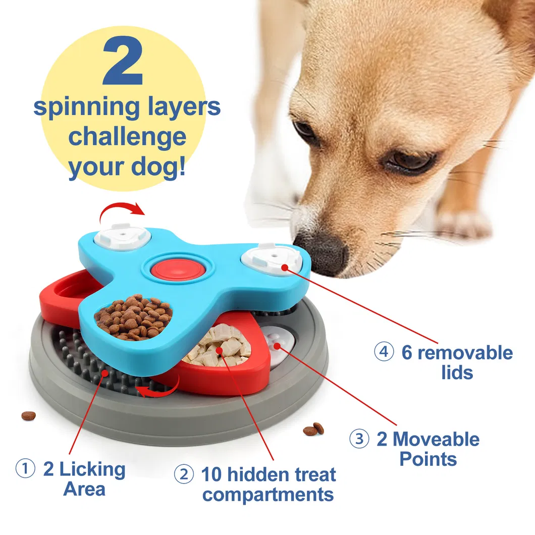 Bowl interactivo para mascotas que ralentiza la alimentación para una alimentación saludable del perro
