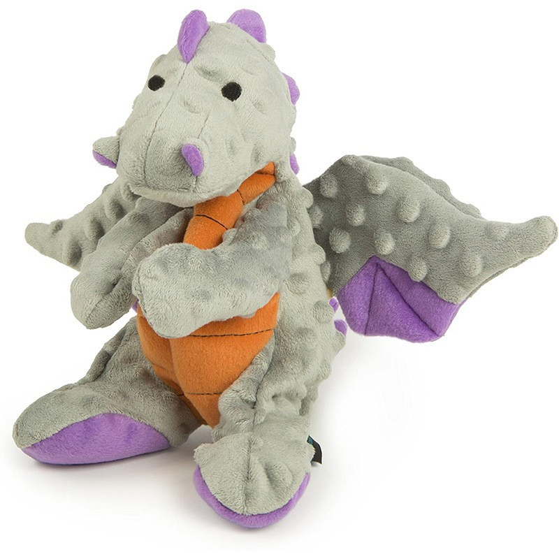 Juguete de peluche interactivo de limpieza de dragones para perros, suave, chirriante y masticable