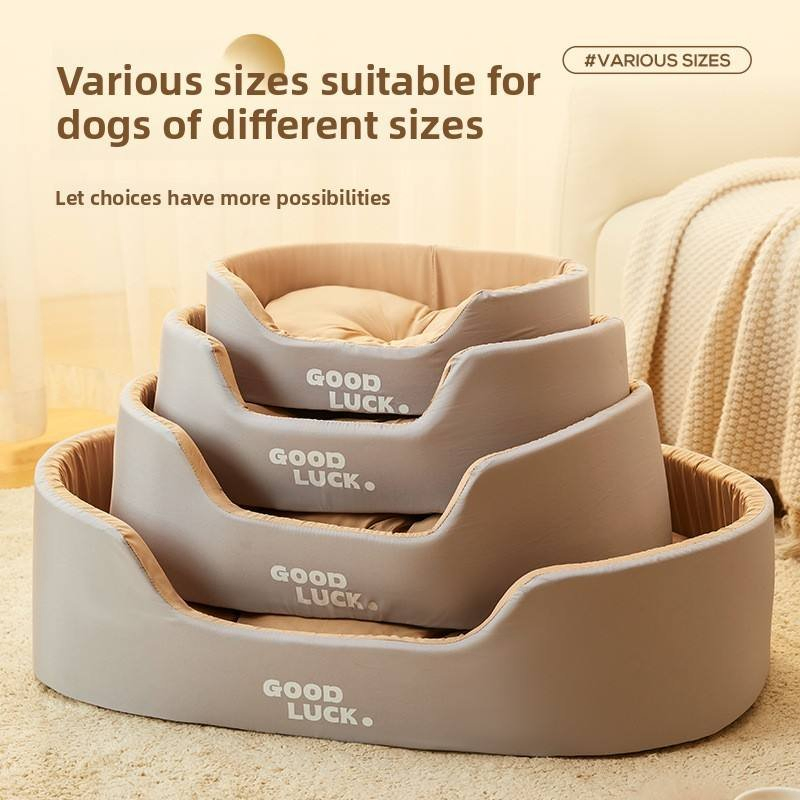 Cama para mascotas suave, cómoda y ecológica con cojín extraíble y lavable, base antideslizante, transpirable y duradera, uso en interiores durante todo el año para perros y gatos pequeños