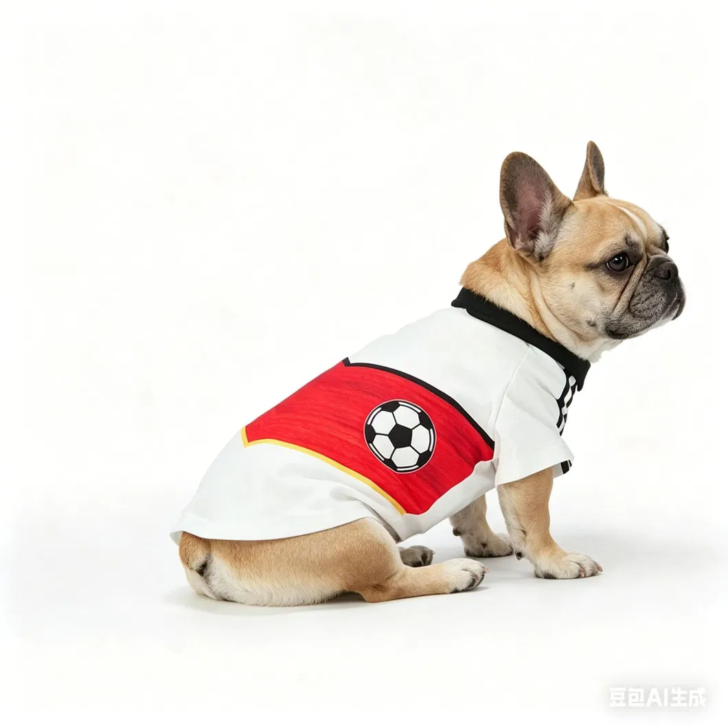 Camiseta de fútbol de moda para perros 5