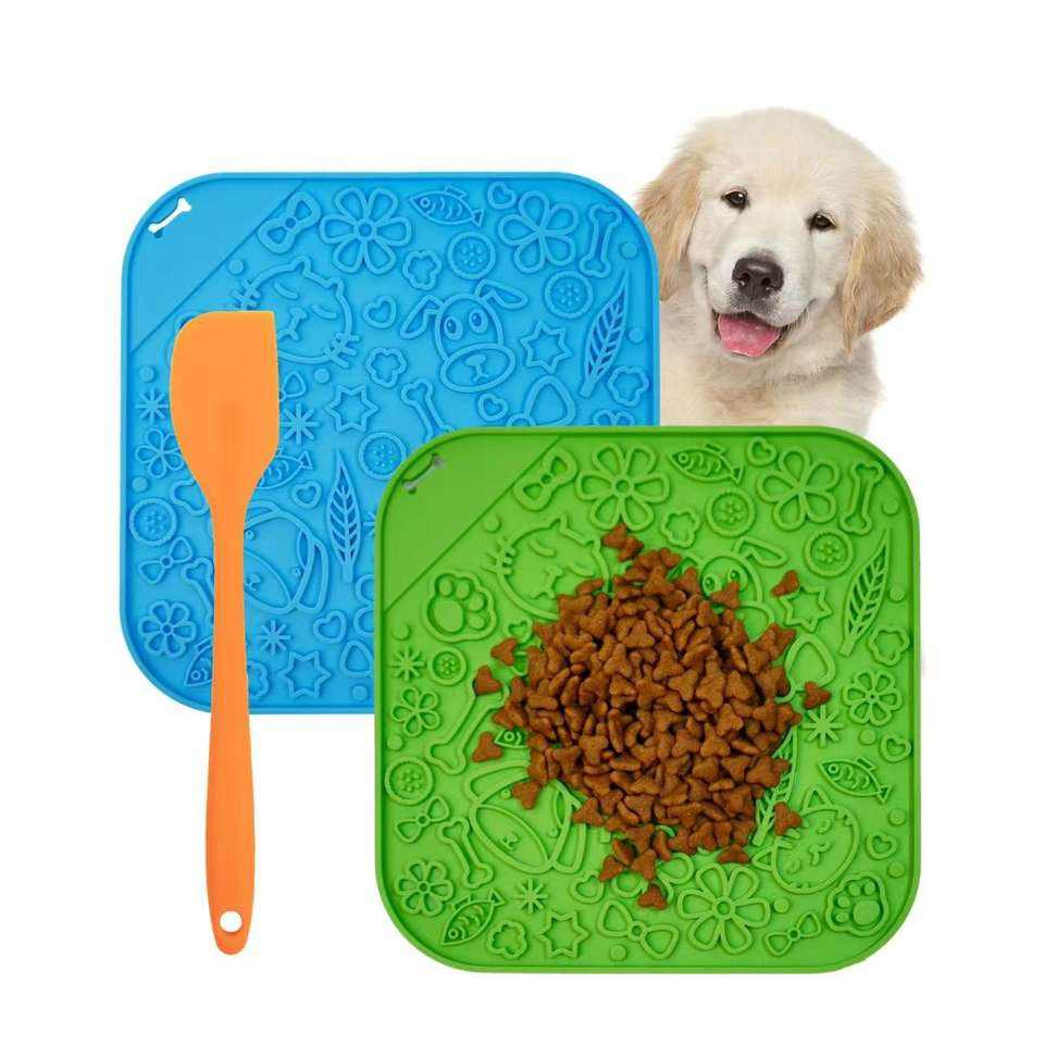 Perro baño ansiedad comida comedero lento