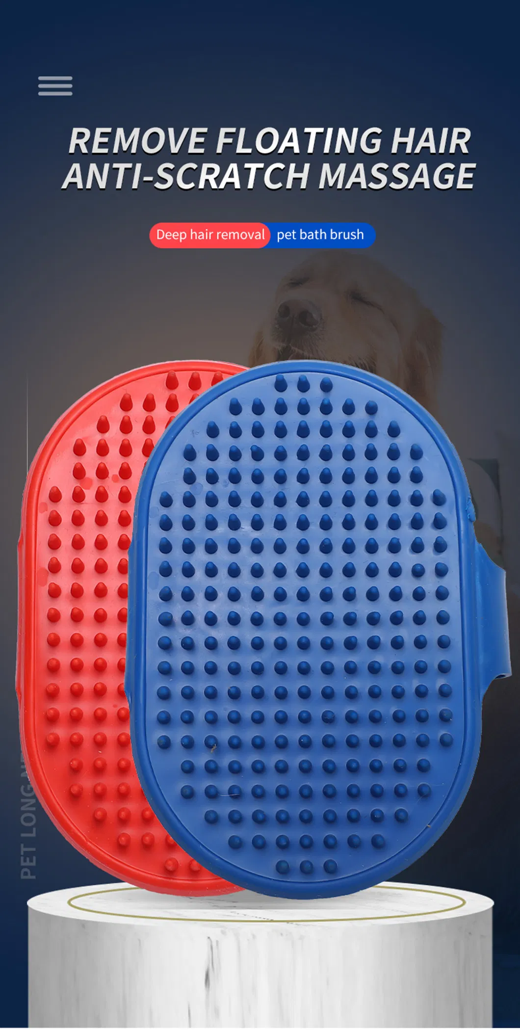 Guantes de masaje para baño de perros y gatos, cepillo para el cuidado y la higiene de perros, accesorios para mascotas, productos para mascotas de silicona suave y segura