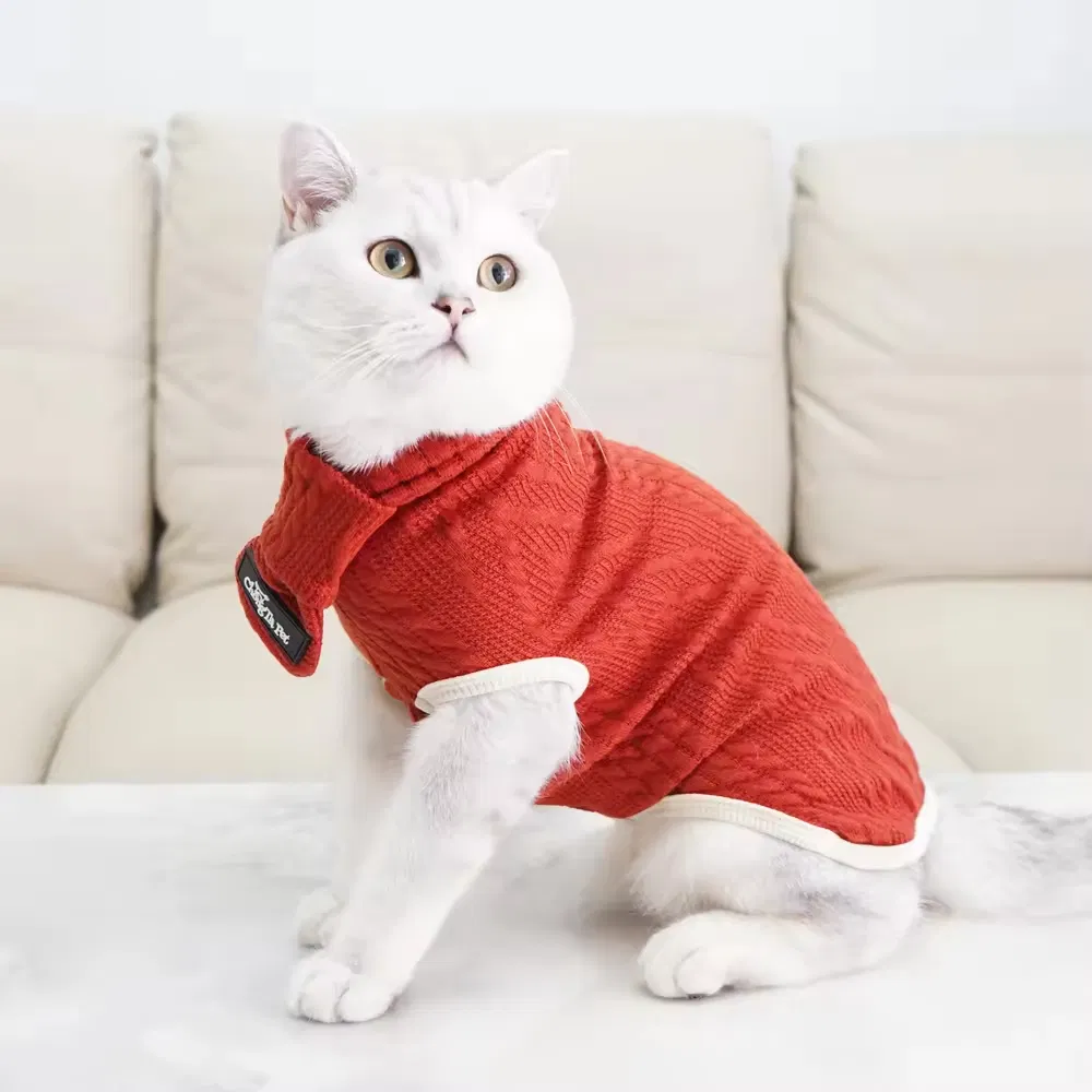 Suéter de punto retro casual para mascotas, atuendo de invierno y Navidad, ropa para perros pequeños al por mayor, ropa universal para corgis, multicolor