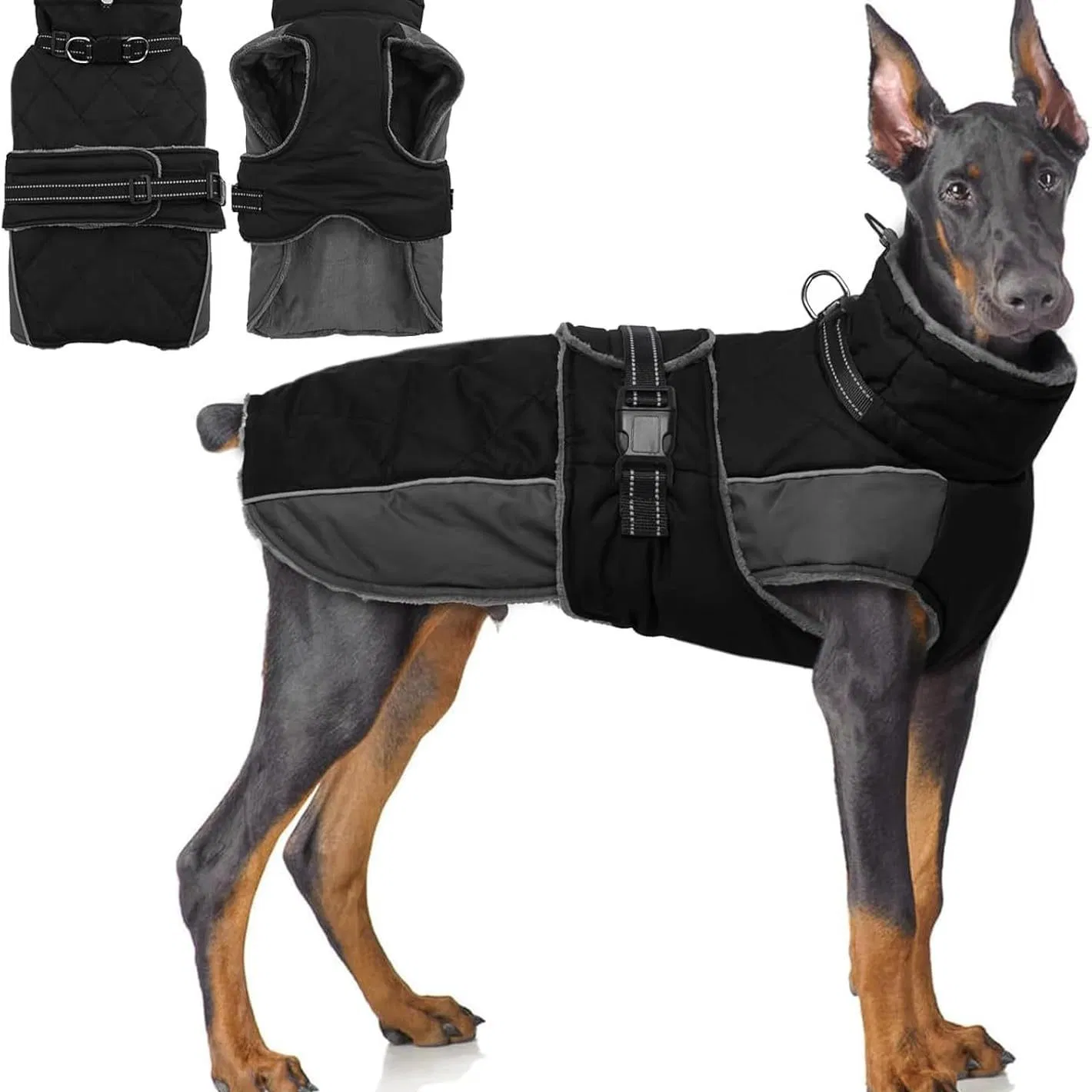 Abrigo de Algodón de Cuello Alto para Mascotas, Ropa Cálida para Perros Ideal para Salidas