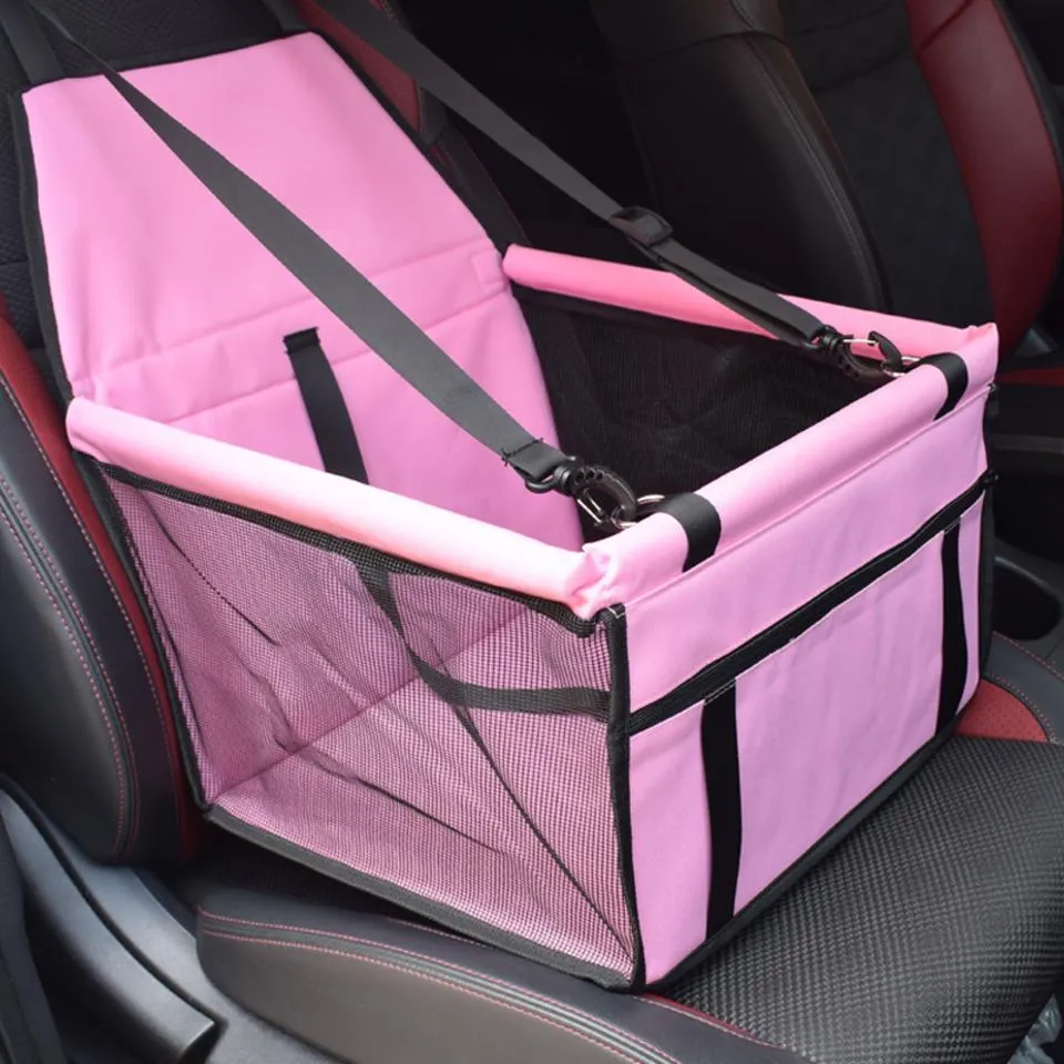 Asiento elevador para mascotas de viaje suave y lavable, ajustable, impermeable para perros y gatos en el coche