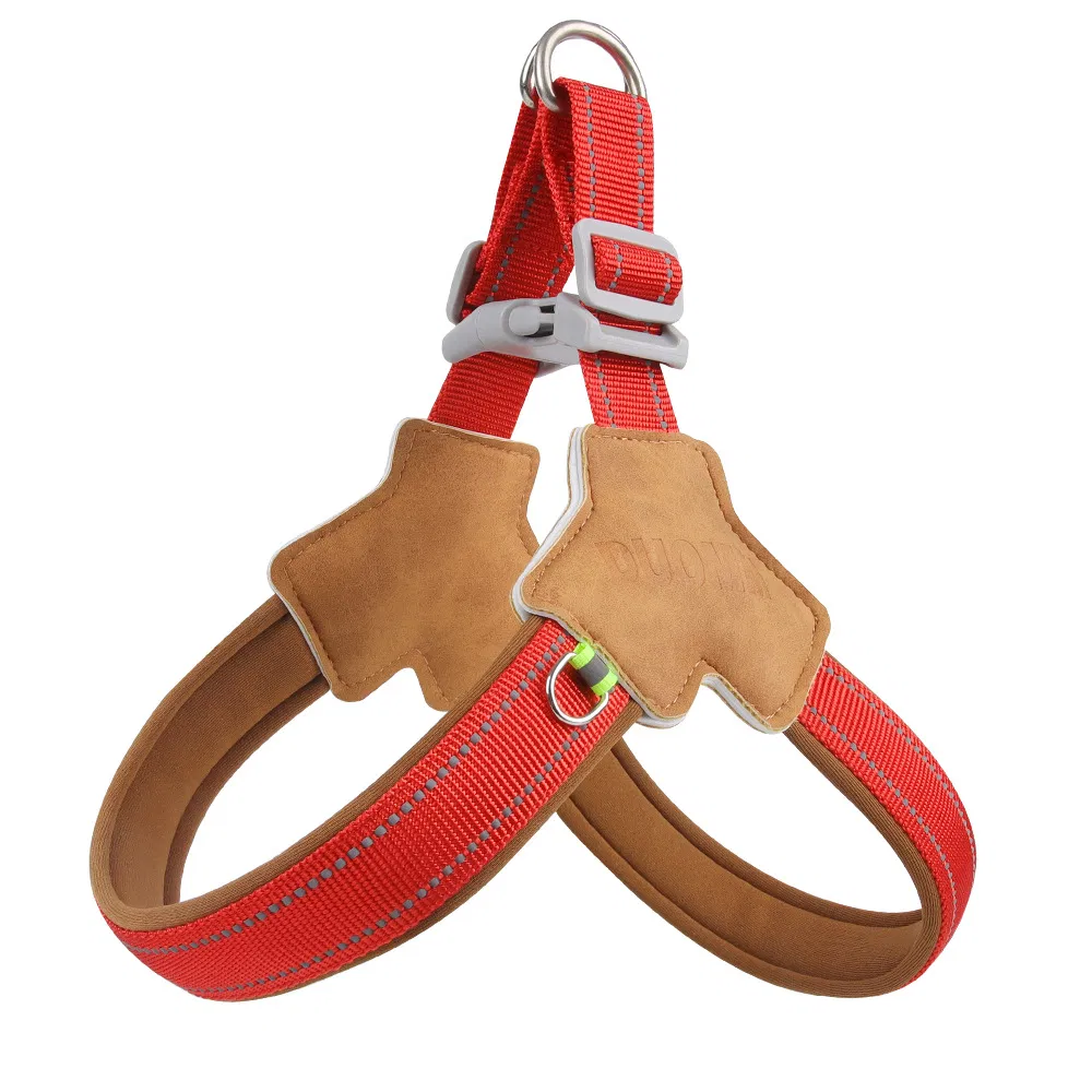 Arnés y correa de nylon duradero para mascotas, arnés para perros