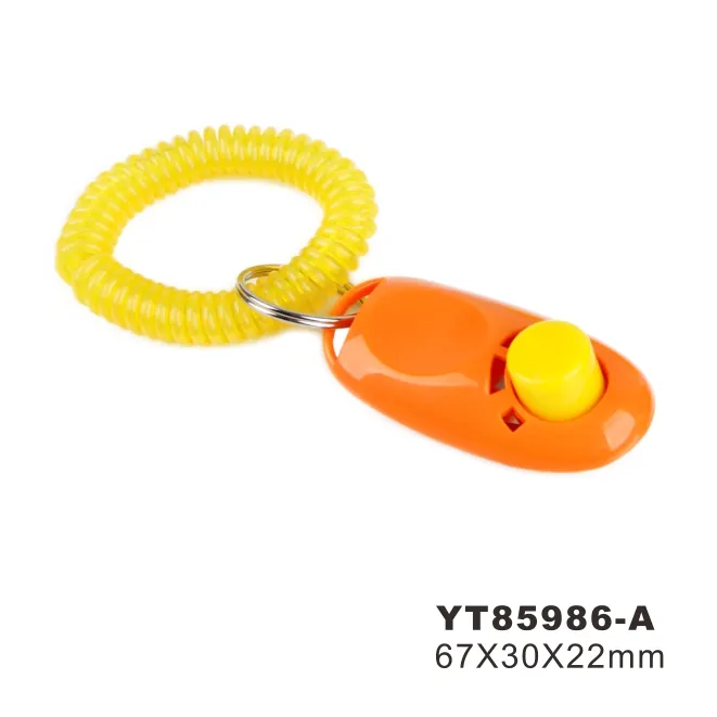 Entrenador de obediencia para perros con clicker y correa para la muñeca