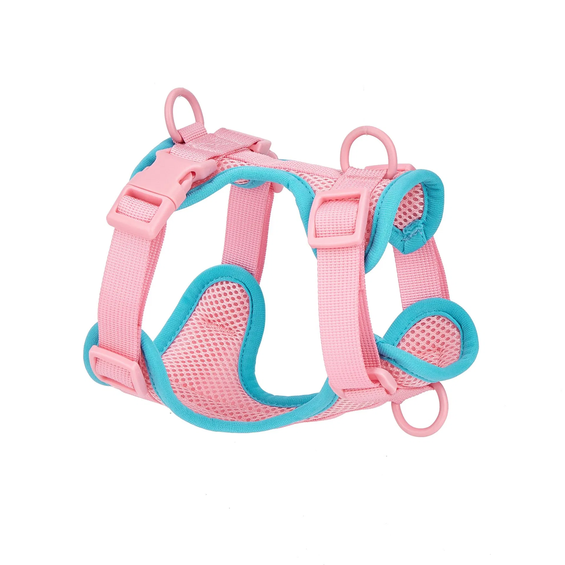 Estilo nuevo de verano adecuado para perros grandes, medianos y pequeños. Arnés para mascotas cómodo y transpirable para gatos y perros con correa