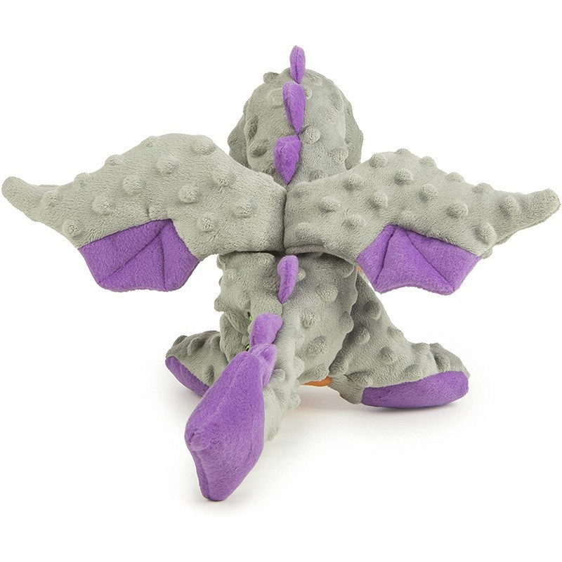 Juguete de peluche interactivo de limpieza de dragones para perros, suave, chirriante y masticable