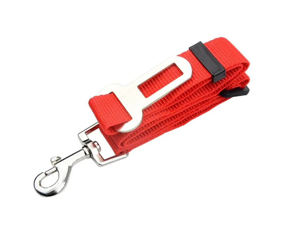 Correa de seguridad para mascotas de nylon colorido personalizada y de alta resistencia para automóvil, ideal para viajar al aire libre con perros, fácil de controlar