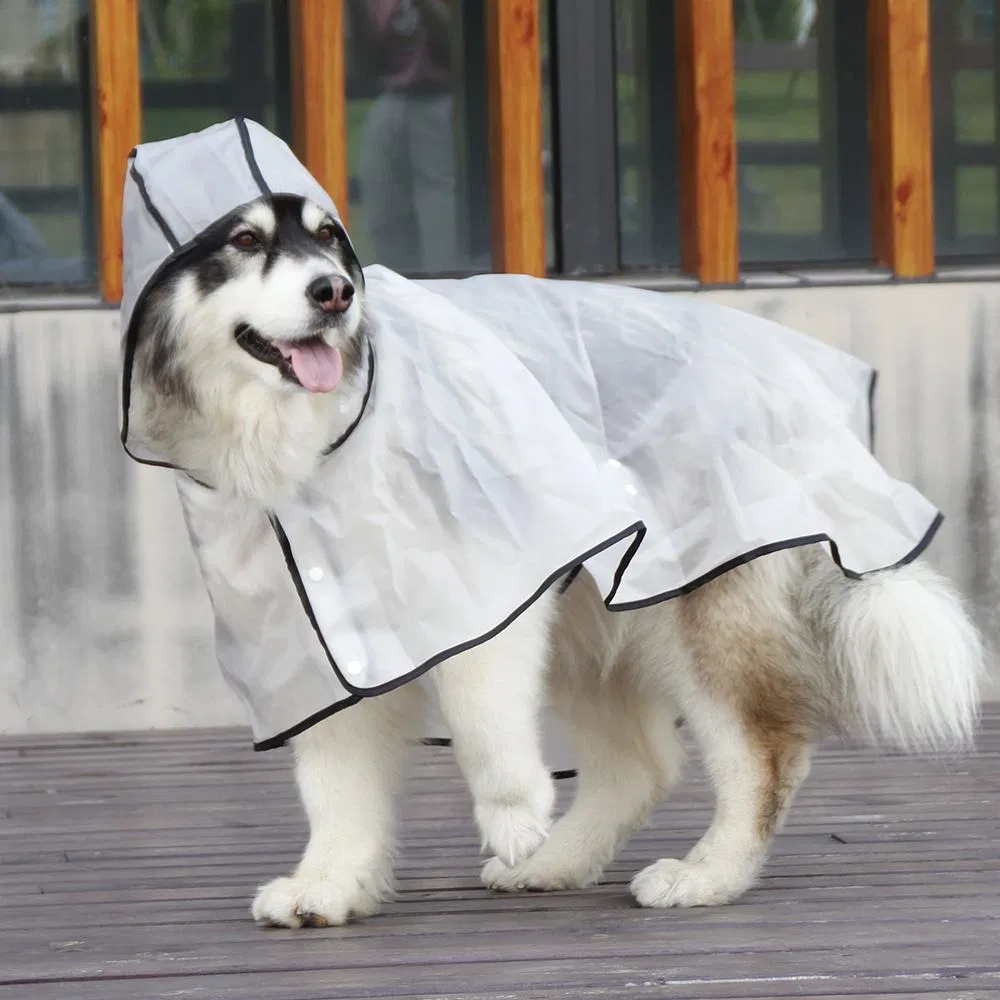 Suministros Personalizados Premium Gran Impermeable con Capucha Ropa para Perros Chubasquero Claro Productos para Mascotas