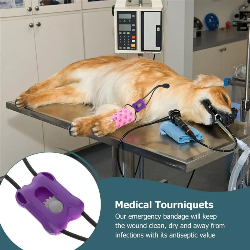 Torniquete Perro Primer Mascota Animal Liberación Rápida Gato Torniquete Torniquetes Ayuda Canina Elástico Portátil Gatos Ayudas Médicas