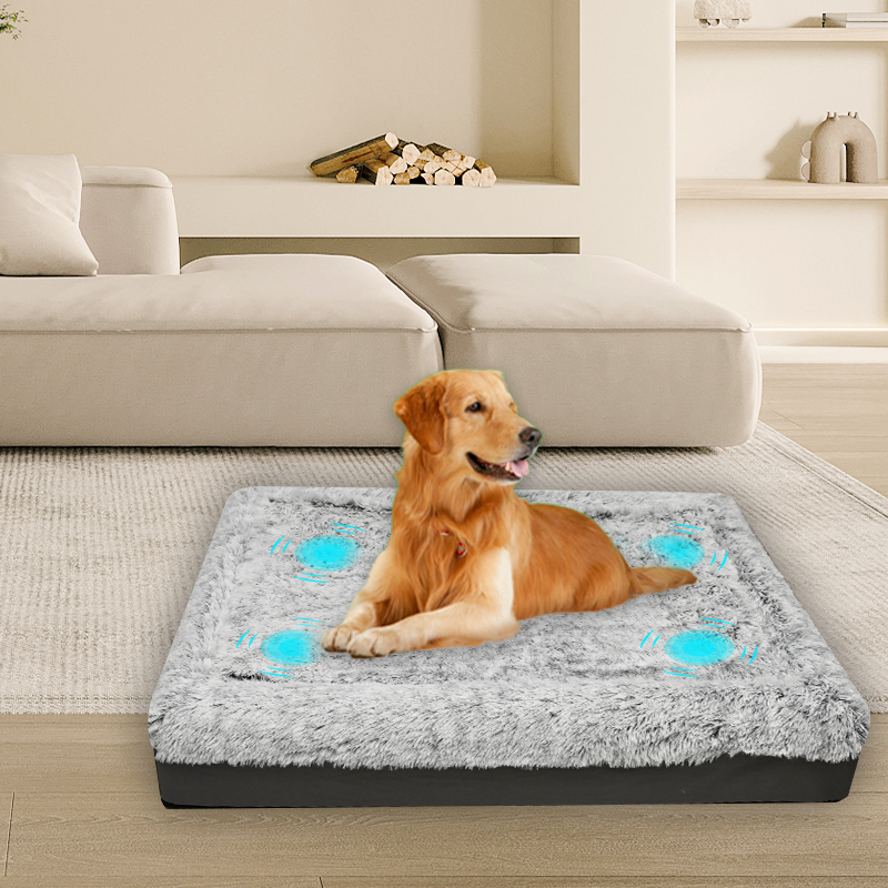 Cama para mascotas personalizada, impermeable, cómoda, con masaje y espuma viscoelástica