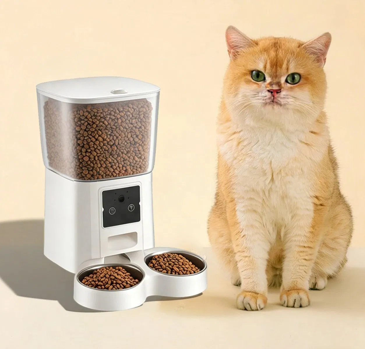 Alto Calidad con Almacenamiento 5.5/6.5L Gran Capacidad Lento Inteligente Automático Dispensador Comedero para Mascotas/Gato/Perro para Comida Húmeda