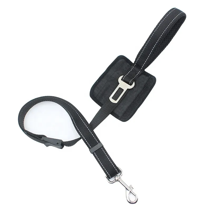Cinturón de seguridad para perros, correa de nylon, accesorio para mascotas personalizado, cinturón de asiento para perros en el coche