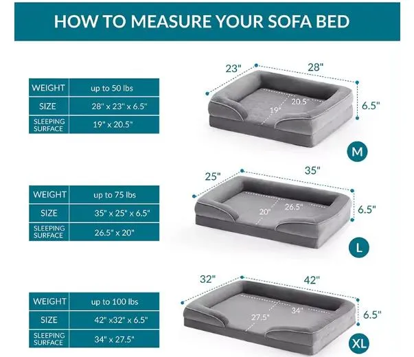 Cama sofá cómoda y lavable para mascotas, suave gato y perro