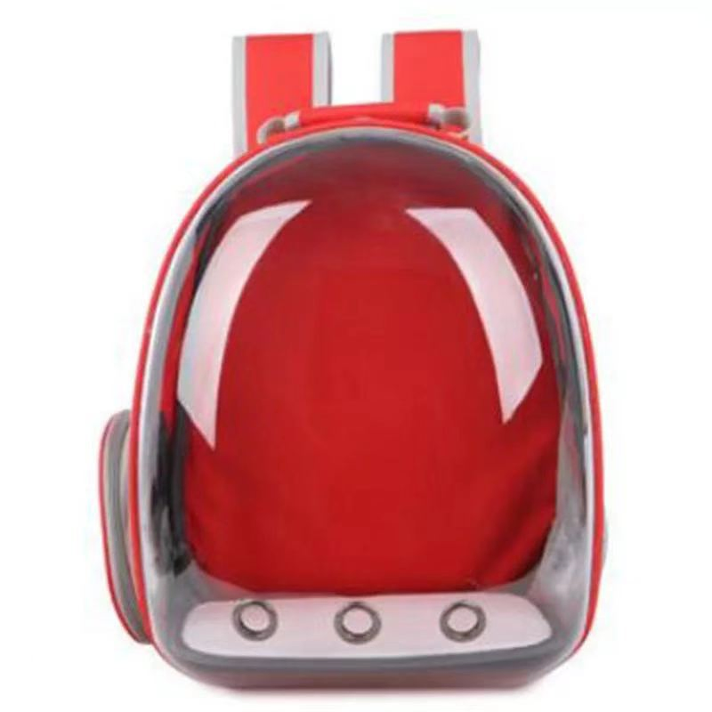 Mochila transportadora burbuja transparente para mascotas perros y gatos, bolsa transpirable
