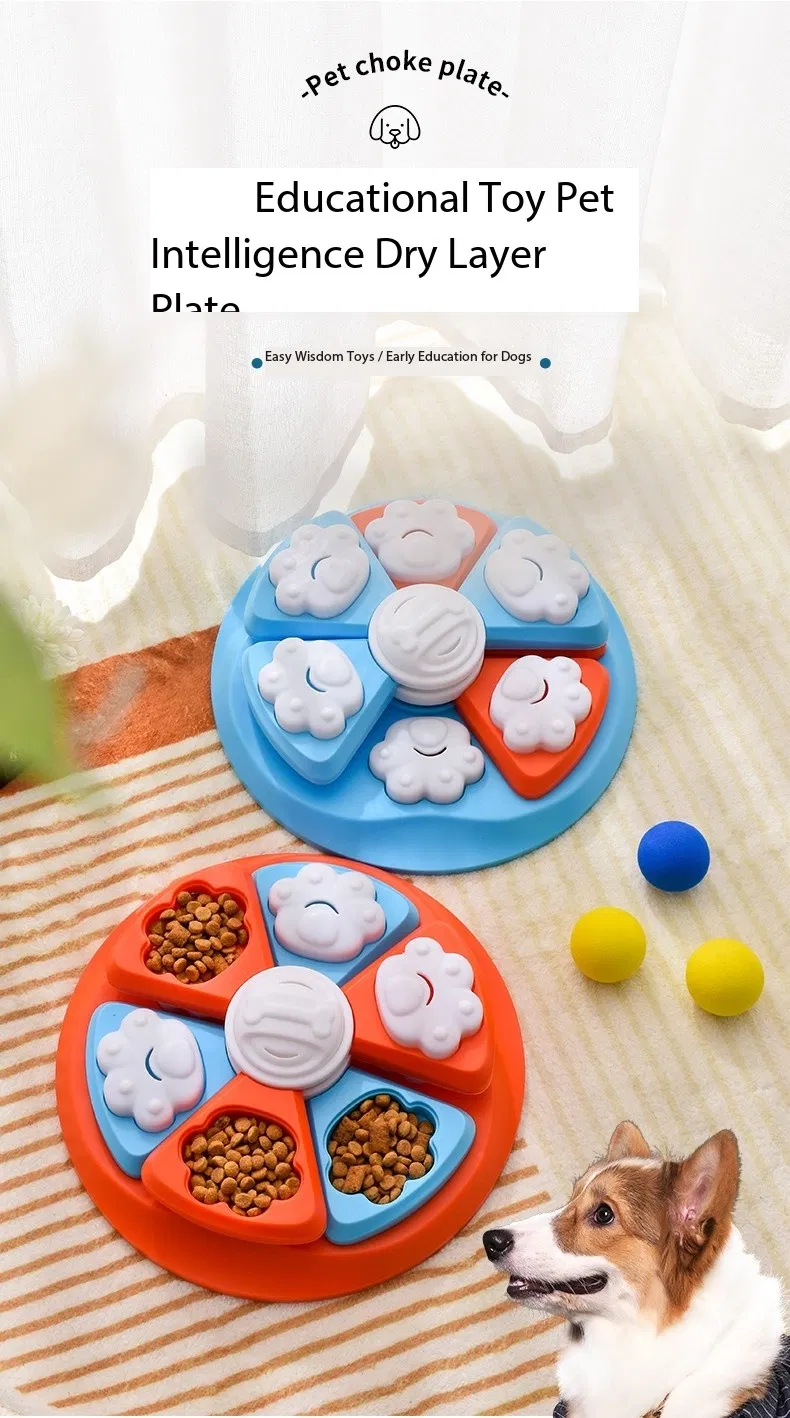 Comedero lento para perros, juego interactivo de alimentación para mascotas, rompecabezas para perros, juguetes de rompecabezas para perros para entrenamiento de inteligencia, suministros para mascotas