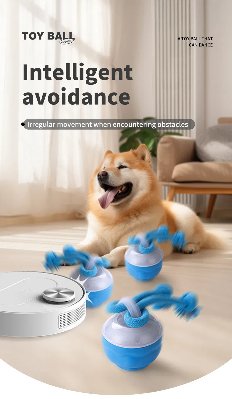 Juguetes interactivos para perros que saltan y rebotan al ser tocados