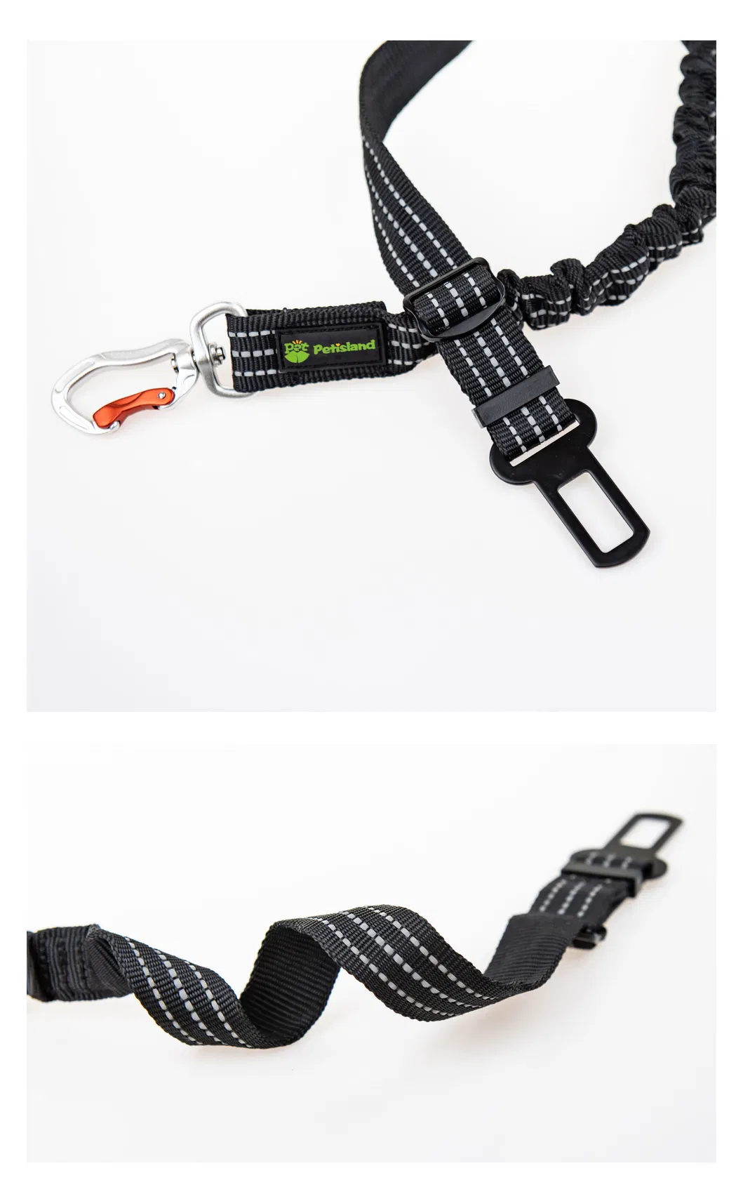Cuerda de seguridad de alta elasticidad al por mayor, productos para mascotas, correa para perros, cinturón de seguridad para automóvil