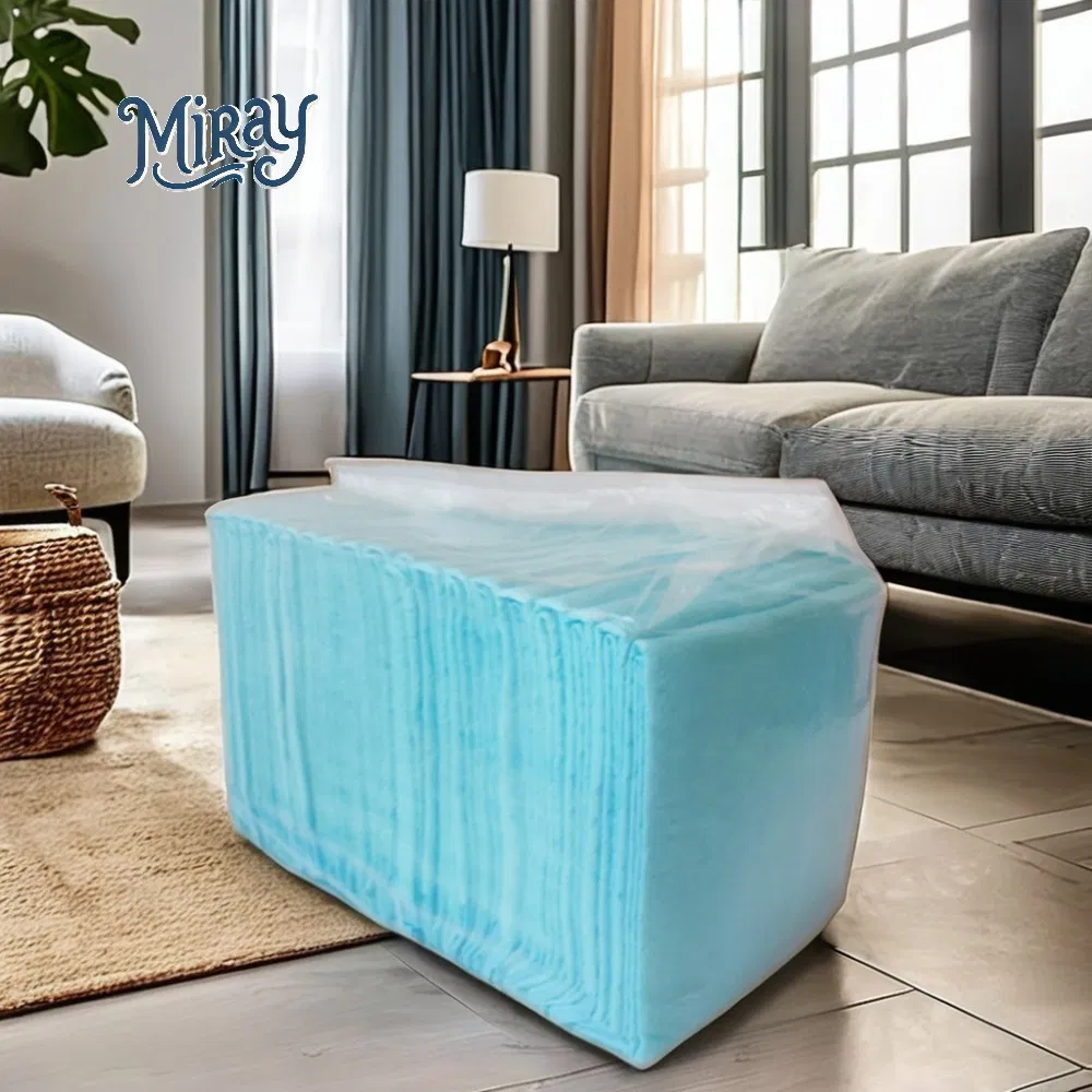 Venta directa de fábrica de cuidado de mascotas, extra grande, ecológico, desechable 100% de algodón 5 capa absorbente, almohadilla para orinar de perro, almohadillas de entrenamiento para cachorros
