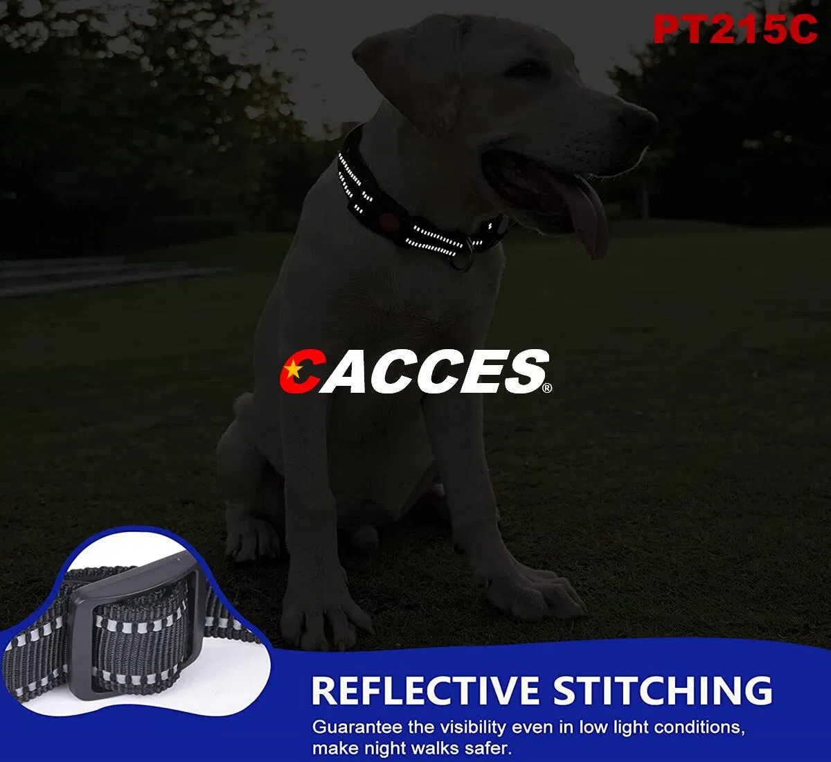 Collar de perro de nylon reflectante con hebilla de seguridad, collares ajustables para mascotas con acolchado de neopreno suave para cachorros pequeños, perros y gatos medianos y grandes, 12 opciones de color