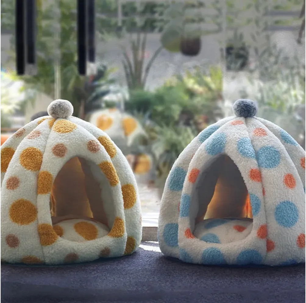 Venta Caliente Camas para Mascotas Cómodas de Interior Cueva para Gatos Caliente y Removible Cama para Perros
