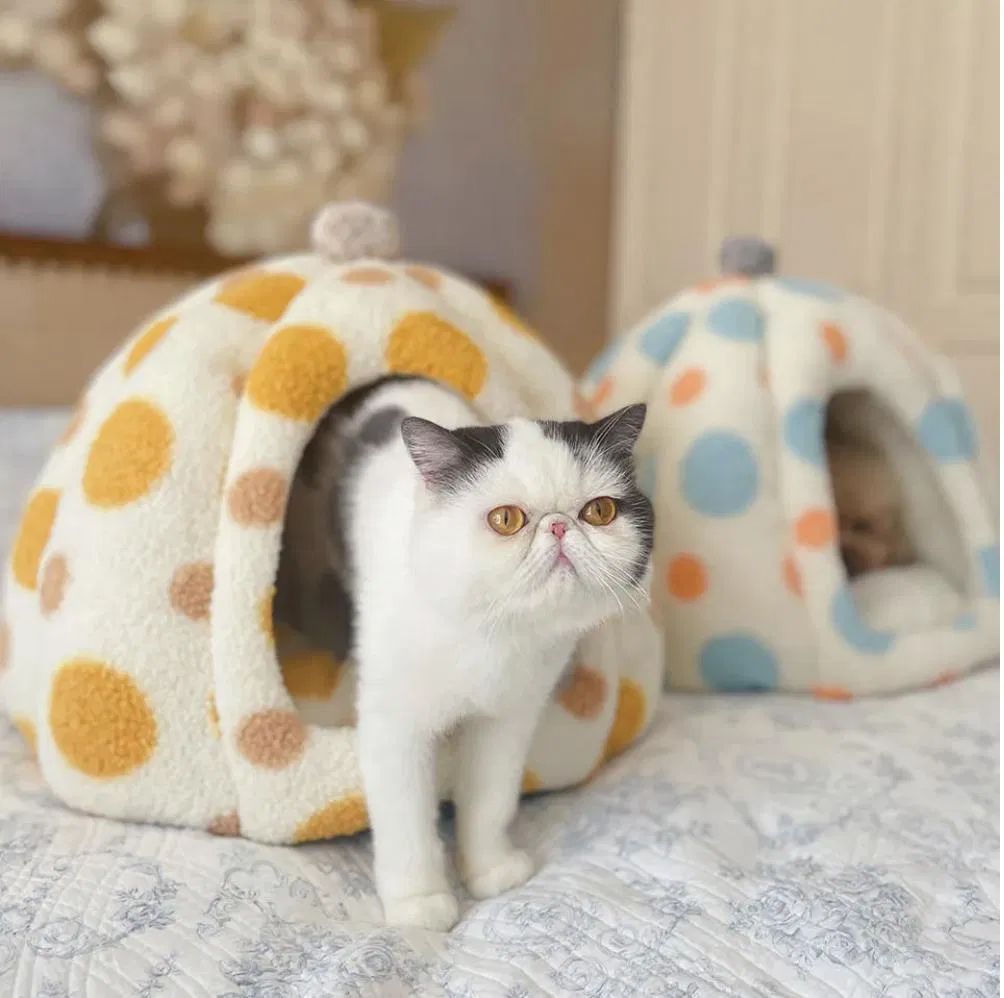 Venta Caliente Camas para Mascotas Cómodas de Interior Cueva para Gatos Caliente y Removible Cama para Perros