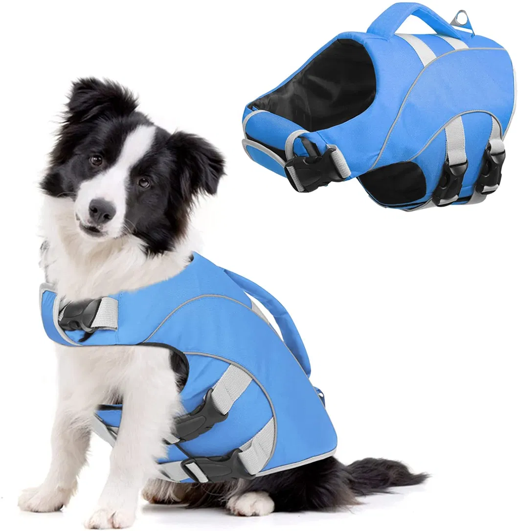 Chaleco salvavidas para perros reflectante, ajustable y seguro para mascotas