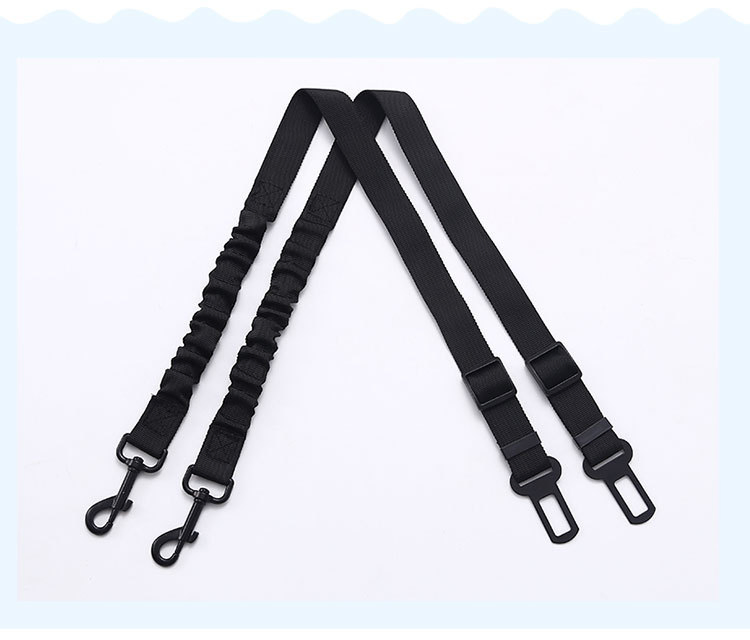 Pet Car Seat Belt Elastic Retractable Car with Traction Rope Car Safety Rope Pet Supplies