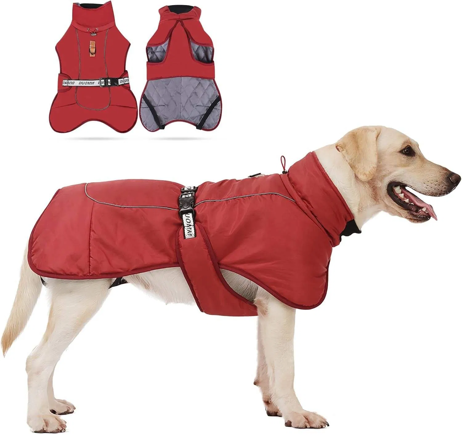 Abrigo Reflectante para Perros Equipamiento de Invierno Impermeable