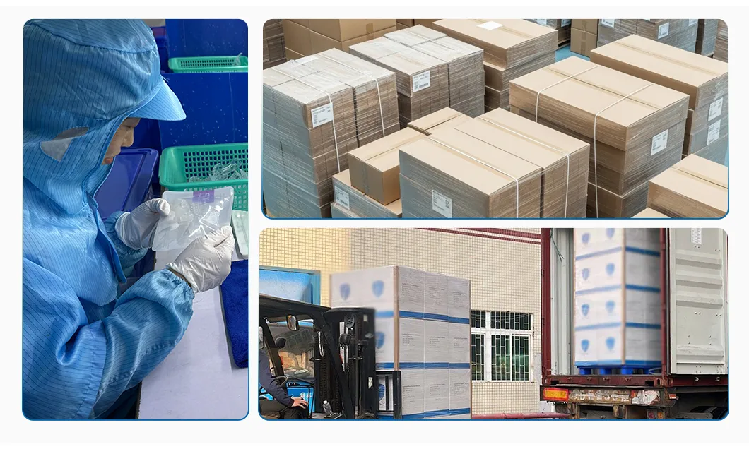 Proceso de embalaje y transporte