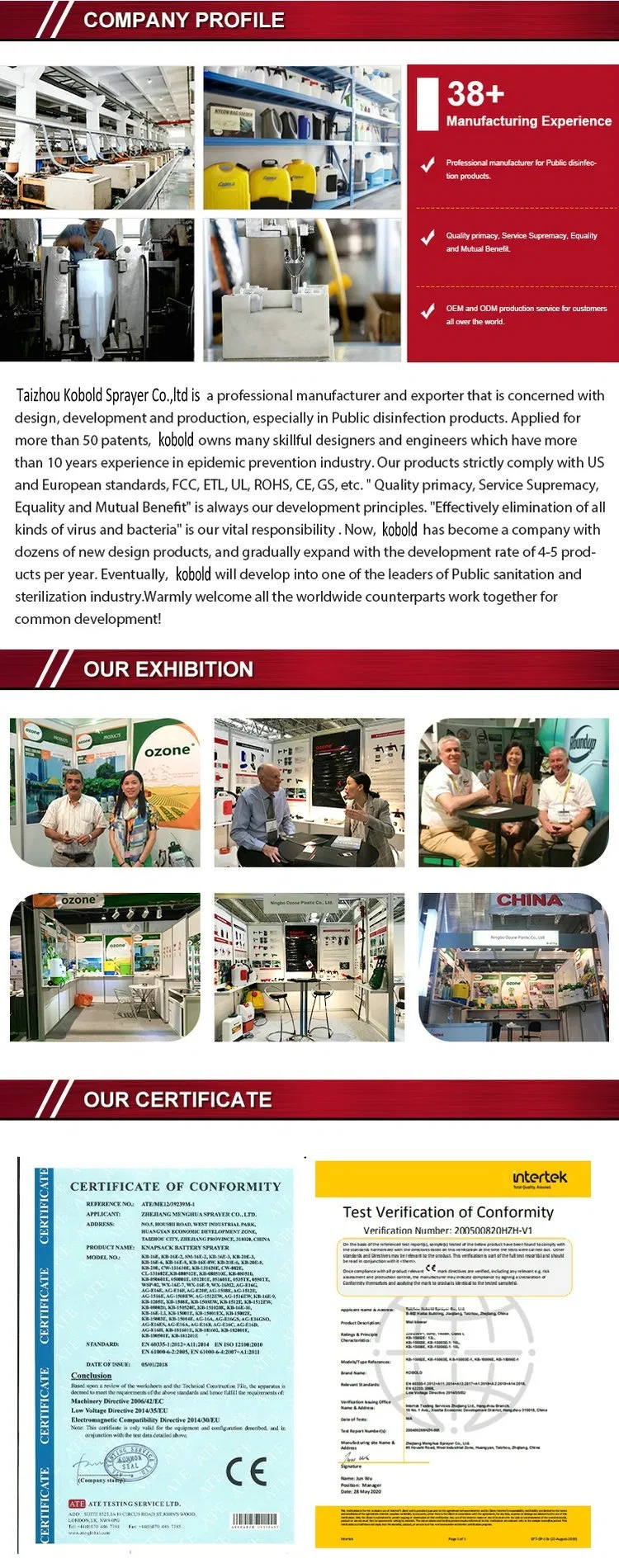 Instalaciones de producción y maquinaria