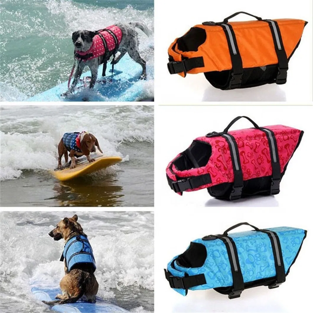 Chaleco salvavidas para perros personalizado, reflectante, preservador de mascotas, multi tamaño, chaleco de seguridad acuática